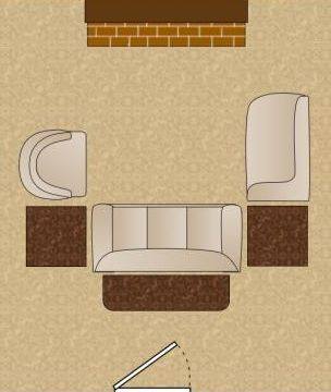 Как да подредим диваните и тв шкафа в хола
