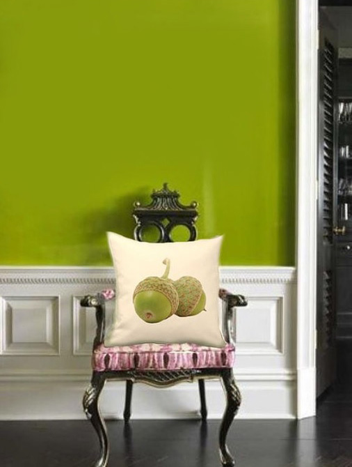 Зелена стена в интериора, модерен дизайн на дома