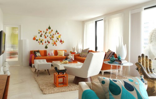 Оранжеви столове с модерен дизайн