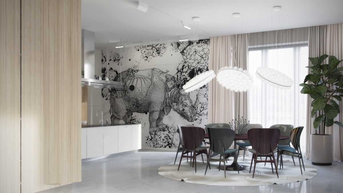 Картини носорози за стена - акцент в интериора на дома