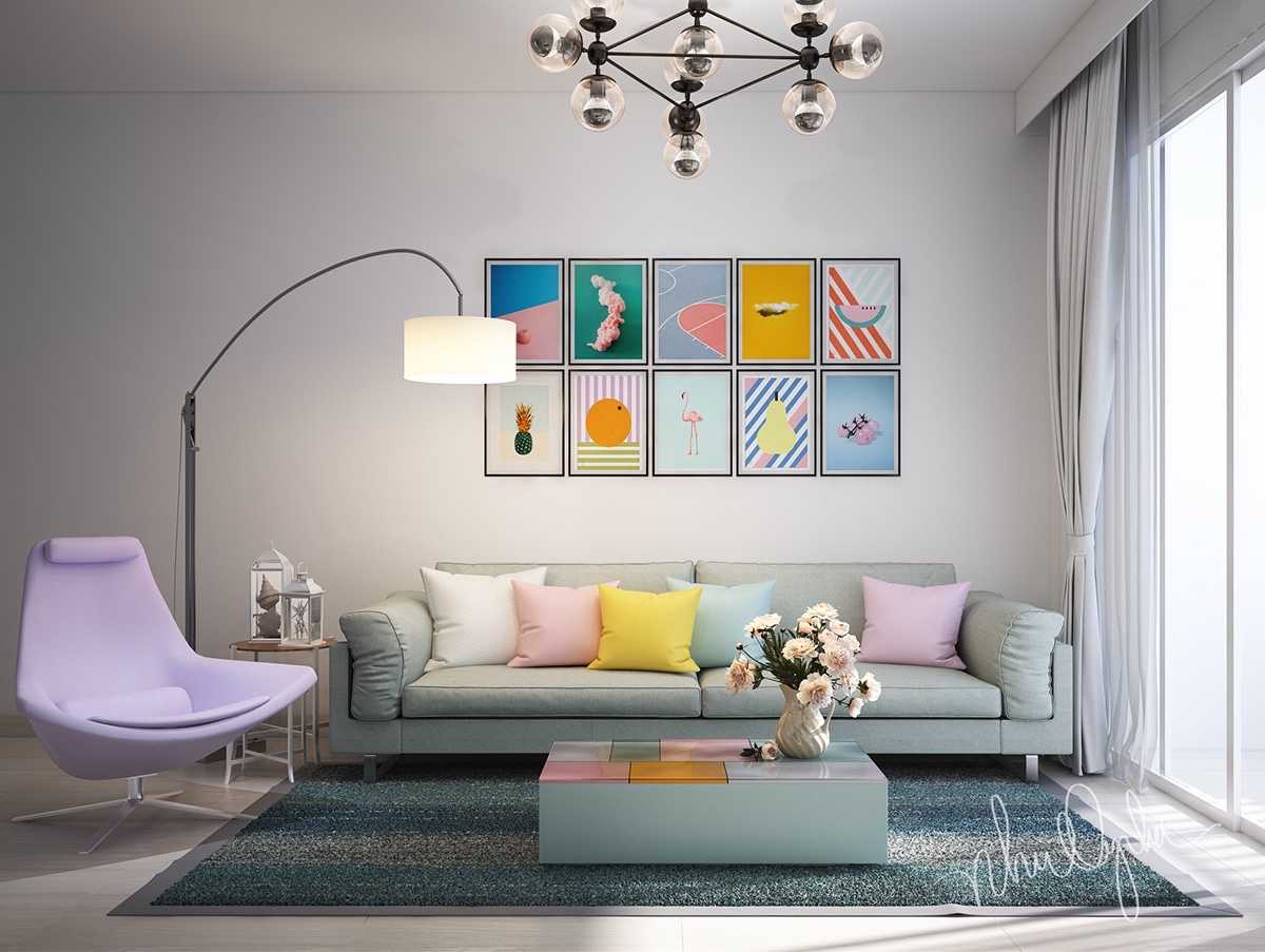 Модерни картини в дневната стая - цени и модели
