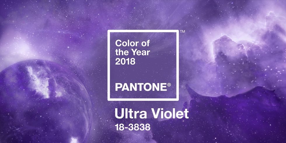 Цвят на годината Пантон 2018 лилаво