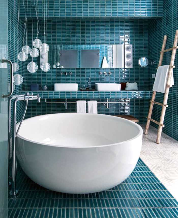 интериор на банята - цветове и дизайн в модерен стил