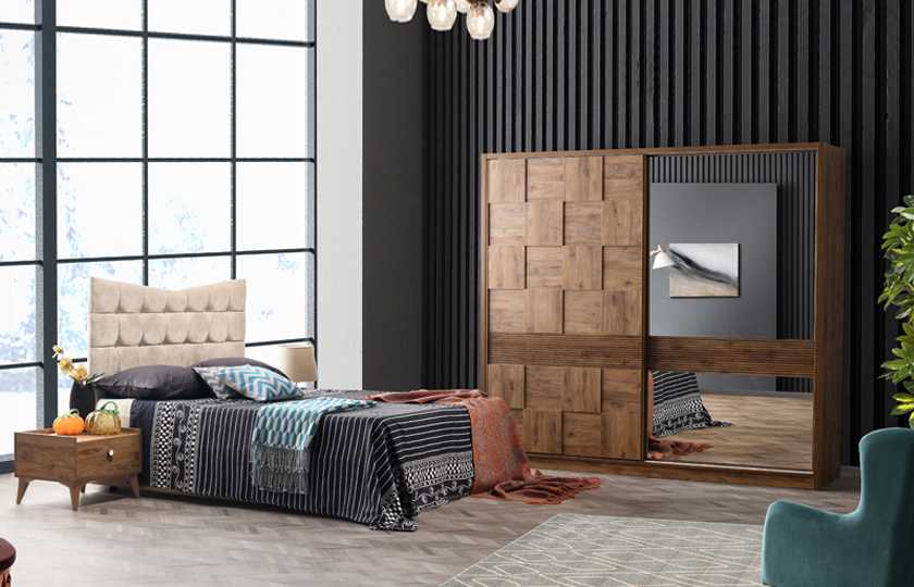 Спален комплект с модерен дизайн онлайн мебели Мондо