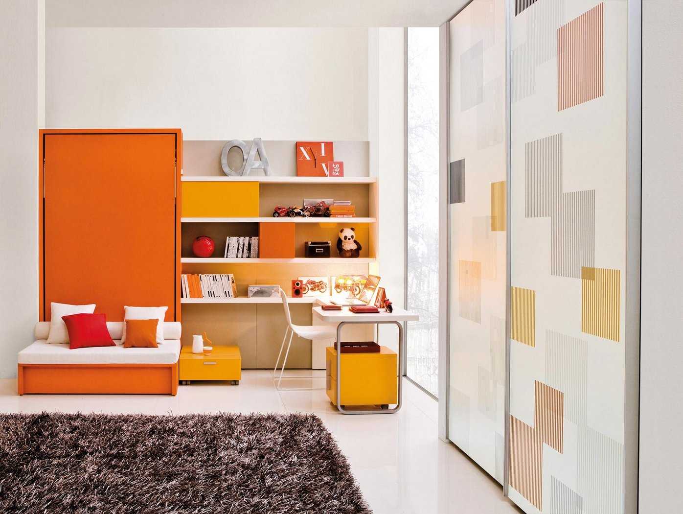 Идеи за обзавеждане на хола в оранжев цвят