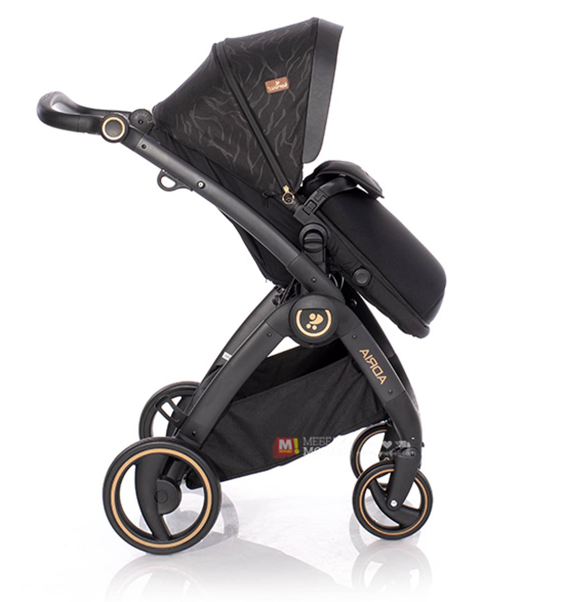Бебешка количка ADRIA черна, комбинирана
