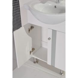 Долен PVC шкаф за баня с мивка  6042