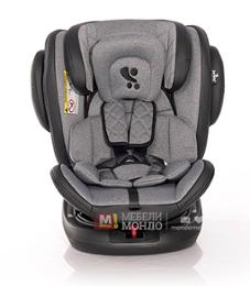 Столче за кола AVIATOR SPS Isofix Black&Light GREY