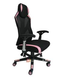 Геймърски стол Soft Game черно и розово