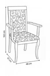 Стол за трапезария Виена Кресло