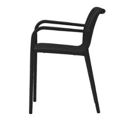 Стол Исабел, черен цвят