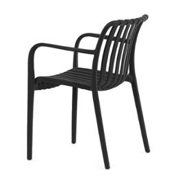 Стол Исабел, черен цвят