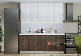 Кухня СОФИ LUX 2.00м бял и дъб