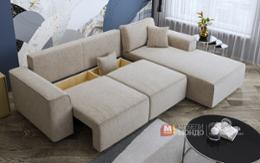 Бежов модерен ъглов диван Феликс