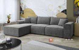 Разтегателен диван сив цвят Феликс