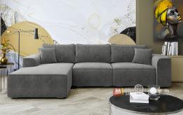 Разтегателен диван сив цвят Феликс