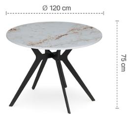 Маса ДТ 572 бял мрамор