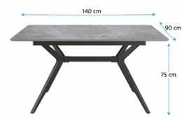 Маса ДТ 585 сив мрамор