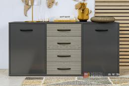 Скрин Порто, сив/дъб