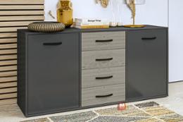 Скрин Порто, сив/дъб