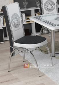 Трапезен стол Версаче, бяло