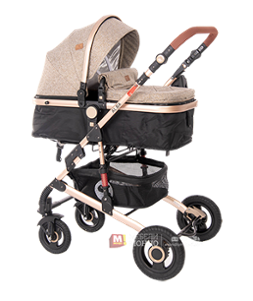 Бебешка количка ALBA 3в1 бежова, комбинирана