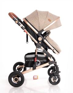 Бебешка количка ALBA 3в1 бежова, комбинирана