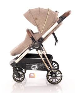 Бебешка количка 3 в 1 Angel бежова, комбинирана