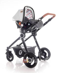 Бебешка количка Alexa сив, комбинирана