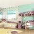 Мебели за детска стая Томас лилаво,пясъчен дъб и виолет
