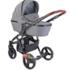 Бебешки колички RIMINI 2в1 с кош за новородено Dark Grey&Black 
